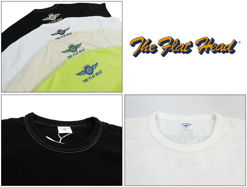 フラットヘッド THE FLAT HEAD 半袖 Ｔシャツ SMALL FLYING WHEEL FN-THC-203【2026年春夏新作】