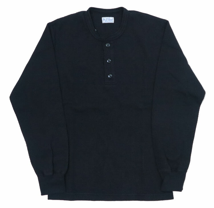 フラットヘッド THE FLAT HEAD 長袖 無地 Tシャツ サーマル ヘンリーネック FN-THLH-004