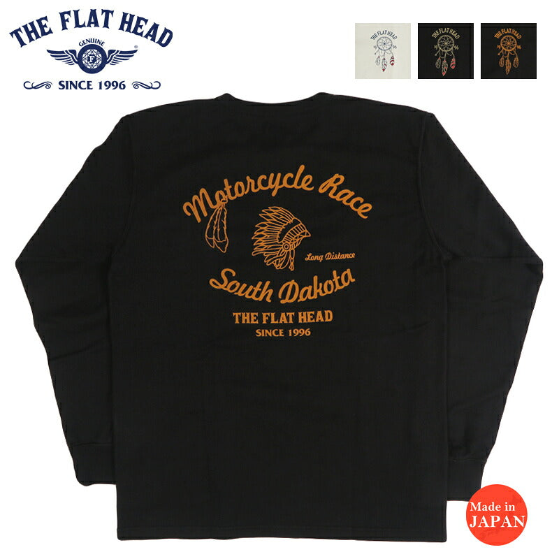 フラットヘッド THE FLAT HEAD 長袖 吊り生地 双糸 ロングスリーブTシャツ
