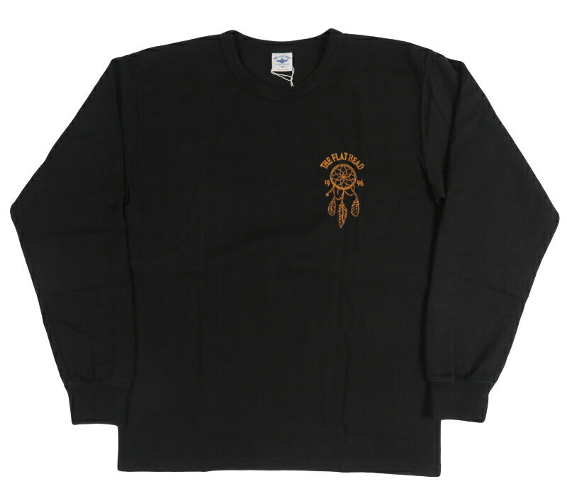 THE FLAT HEAD เสื้อยืดแขนยาว ผ้าทอแบบแขวน เส้นด้ายคู่ "SOUTH DAKOTA" FN-TML-105 【สินค้าใหม่ฤดูใบไม้ร่วง–ฤดูหนาวปี 2026】