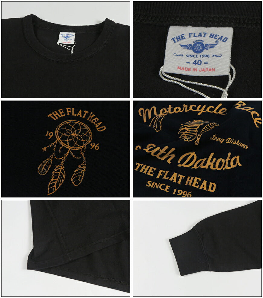 フラットヘッド THE FLAT HEAD 長袖 吊り生地 双糸 ロングスリーブTシャツ