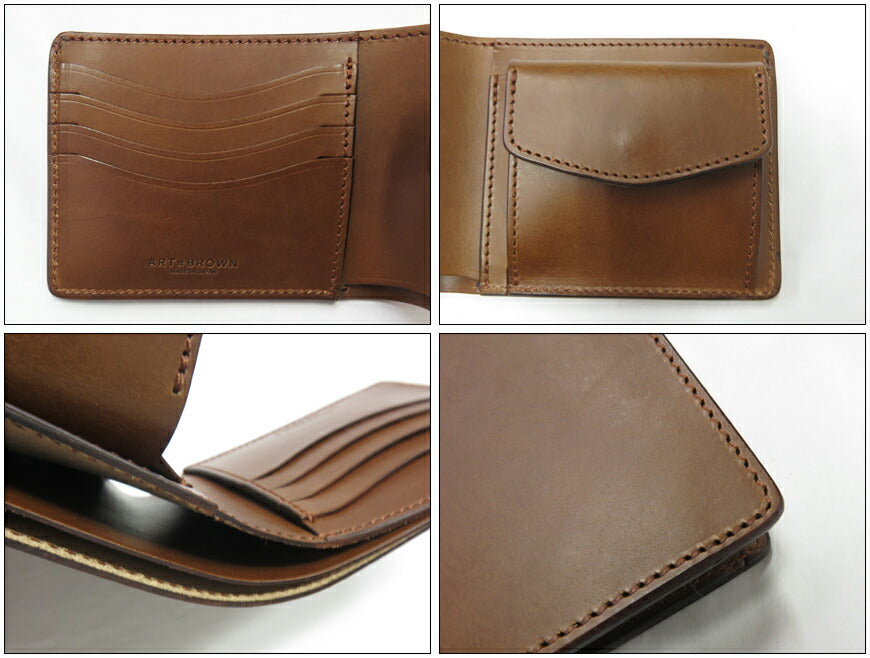 อาร์ตบราวน์ ART BROWN กระเป๋าสตางค์พับสองทบ หนังอิตาเลียน GGW00145AB