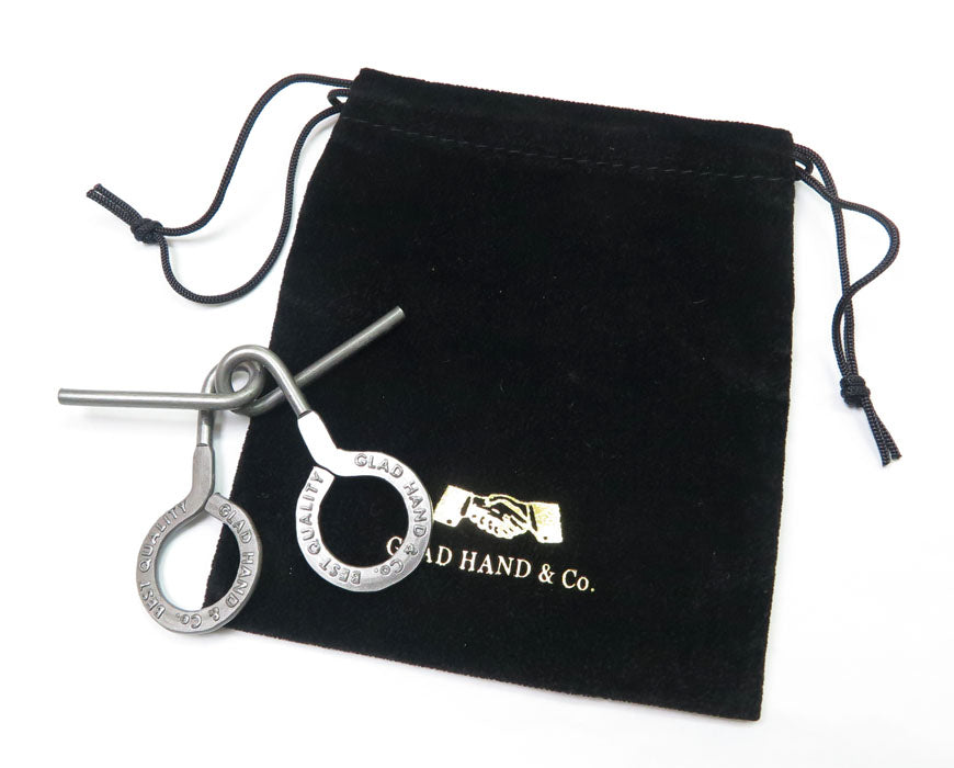 GLAD HAND グラッドハンド 知恵の輪 パズルリング キーホルダー PUZZLE RINGS KEY HOLDER