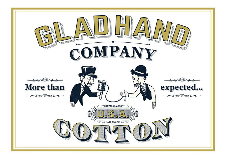 GLAD HAND グラッドハンド 半袖 Tシャツ クルーネック U.S.Aコットン Royal Classシリーズ GH-R-01 【2026年秋冬新作】