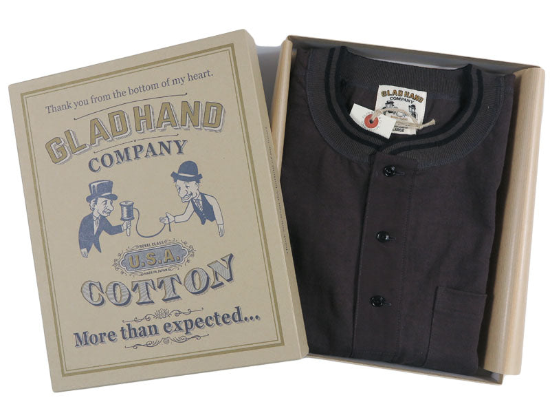 GLAD HAND グラッドハンド 半袖 Tシャツ ロイヤルヘンリーポケットT U.S.Aコットン Royal Classシリーズ GH-R-04 【2026年秋冬新作】