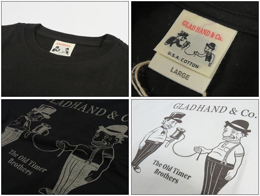 GLAD HAND グラッドハンド 半袖 Tシャツ クルーネック The Old Timer Brothers S/S T-SHIRTS パックTee  GH6201 【2026年春夏新作】