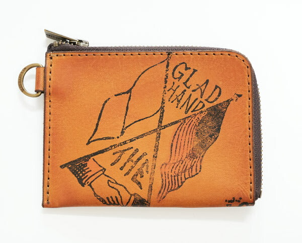 VASCO × GLAD HAND วาสโก้ แกรดแฮนด์ กระเป๋าใส่เหรียญหนัง เพ้นท์มือ "GLAD POSTALS" GHVS-CC-GP