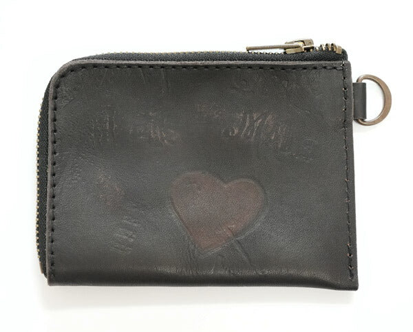 VASCO × GLAD HAND วาสโก้ แกรดแฮนด์ กระเป๋าใส่เหรียญหนัง เพ้นท์มือ "GLAD POSTALS" GHVS-CC-GP