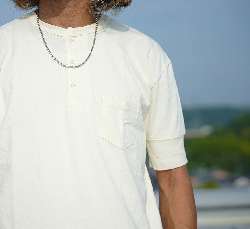 GLAD HAND グラッドハンド 半袖 Tシャツ ヘンリーネック 胸ポケット 天竺生地 パックTee GLADHAND-13 【2026年春夏新作】
