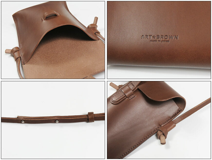ART BROWN アートブラウン 本革 クラシックショルダーバッグS GNC00058AB 【2026年春夏新作】