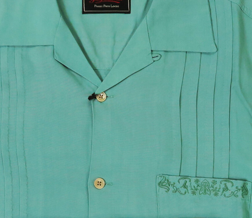 GANGSTERVILLE ギャングスタービル Camisa guayabera de rayón de manga corta Camisa cubana RIPTIDE CLUB - S/S GUAYABERA SHIRTS GLAD HAND グラッドハンド GSV5114