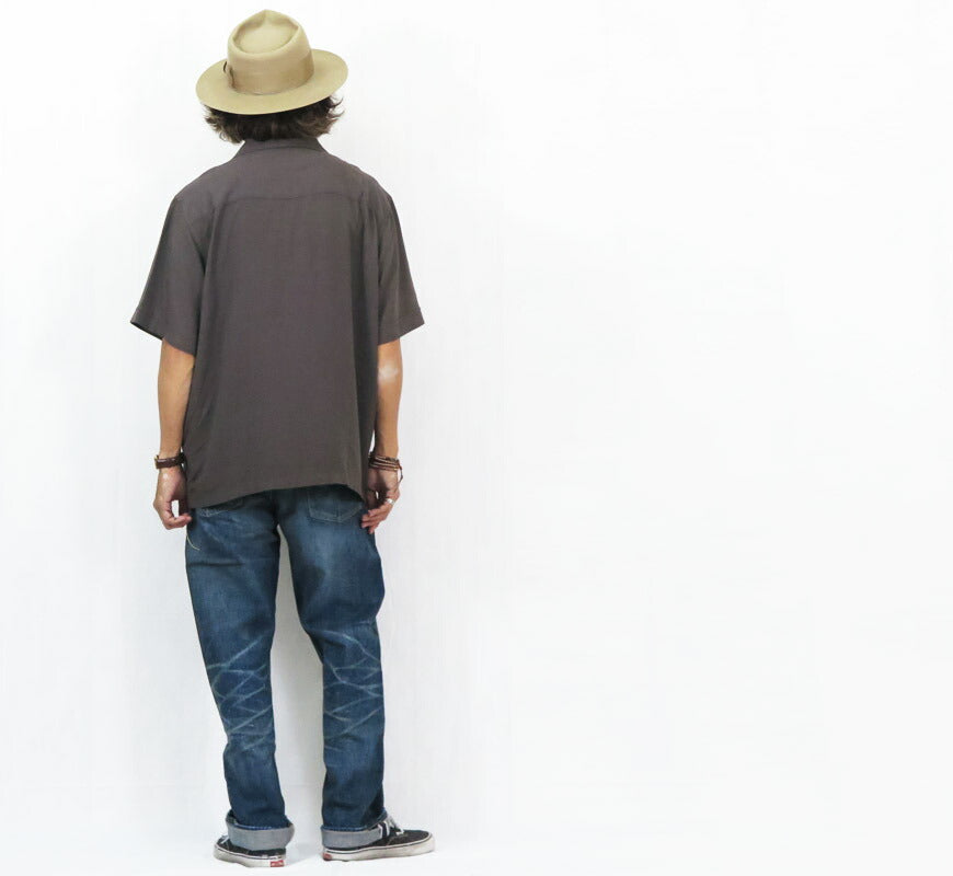 GANGSTERVILLE ギャングスタービル Camisa guayabera de rayón de manga corta Camisa cubana RIPTIDE CLUB - S/S GUAYABERA SHIRTS GLAD HAND グラッドハンド GSV5114