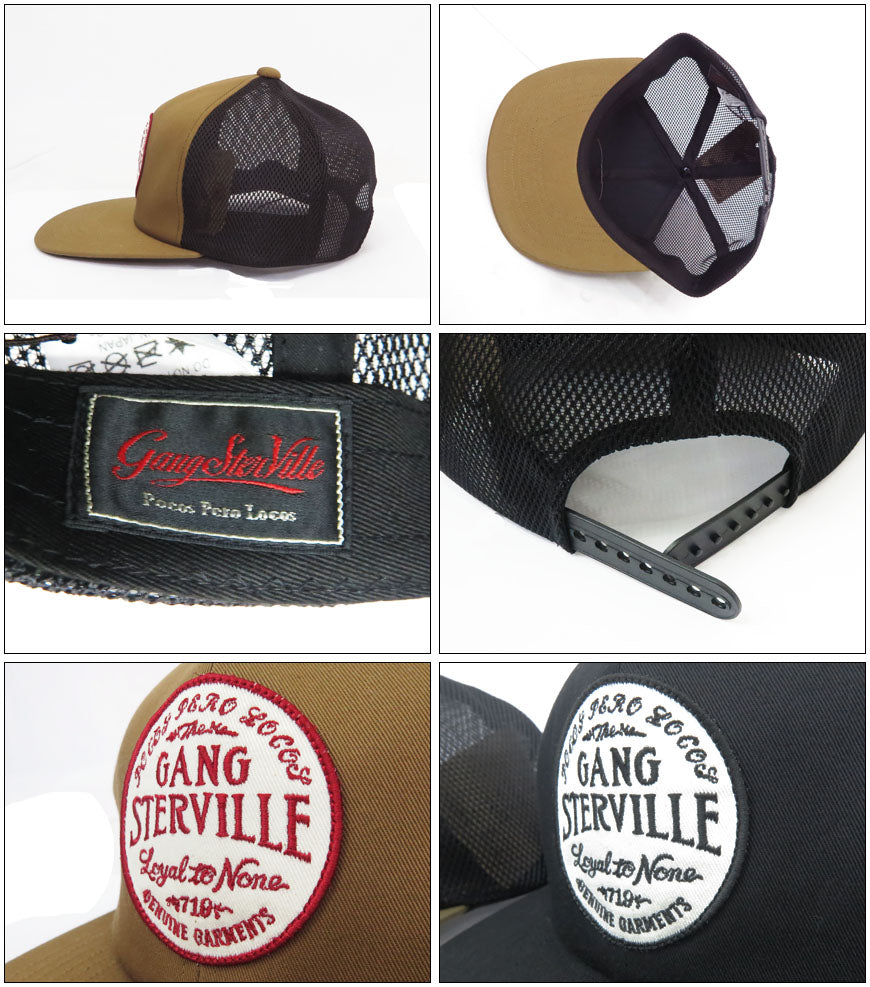GANGSTERVILLE ギャングスタービル หมวกทรัคเกอร์ CIRCLE SIG GLAD HAND GSV51G01