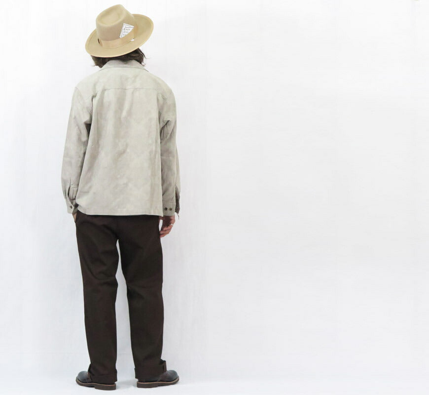 GANGSTERVILLE ギャングスタービル Camisa cubana de manga larga de algodón y lino jacquard RIPTIDE CLUB Guayabera GSV5307 GLAD HAND グラッドハンド