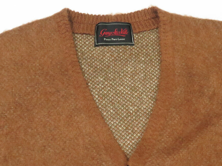 GANGSTERVILLE ギャングスタービル เสื้อคาร์ดิแกนอะคริลิกโมแฮร์ VENICE HEART GLAD HAND GSV5308