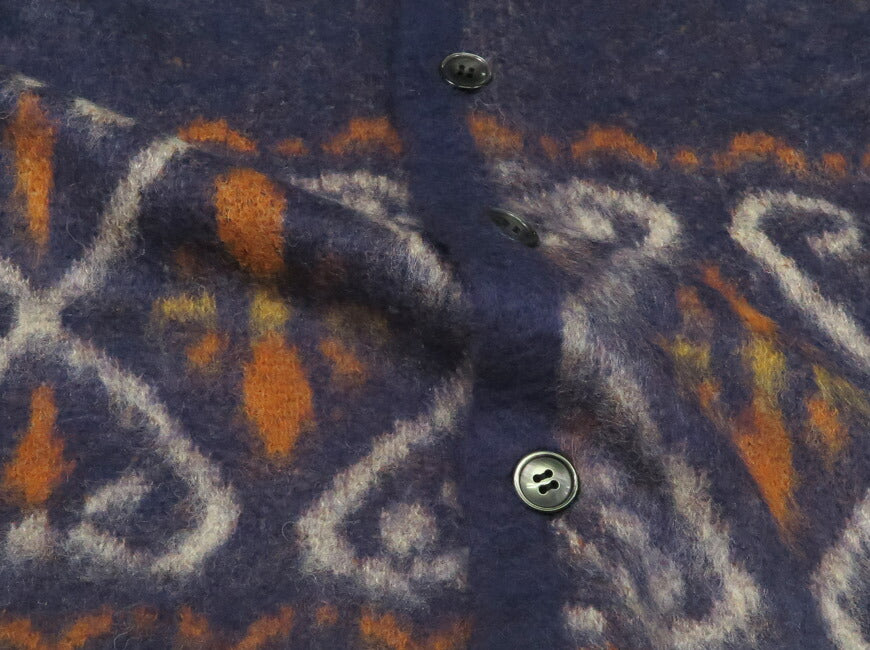 GANGSTERVILLE ギャングスタービル เสื้อคาร์ดิแกนอะคริลิกโมแฮร์ VENICE HEART GLAD HAND GSV5308
