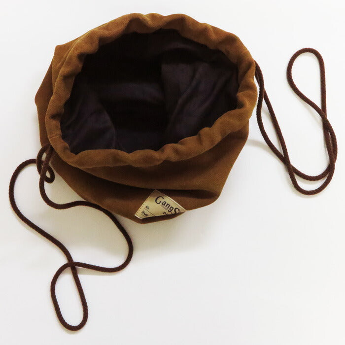 GANGSTERVILLE ギャングスタービル Wildleder Beuteltasche LEATHER EFFECT BAG "DARK NOIR" SUEDE GLAD HAND グラッドハンド GSV53G05
