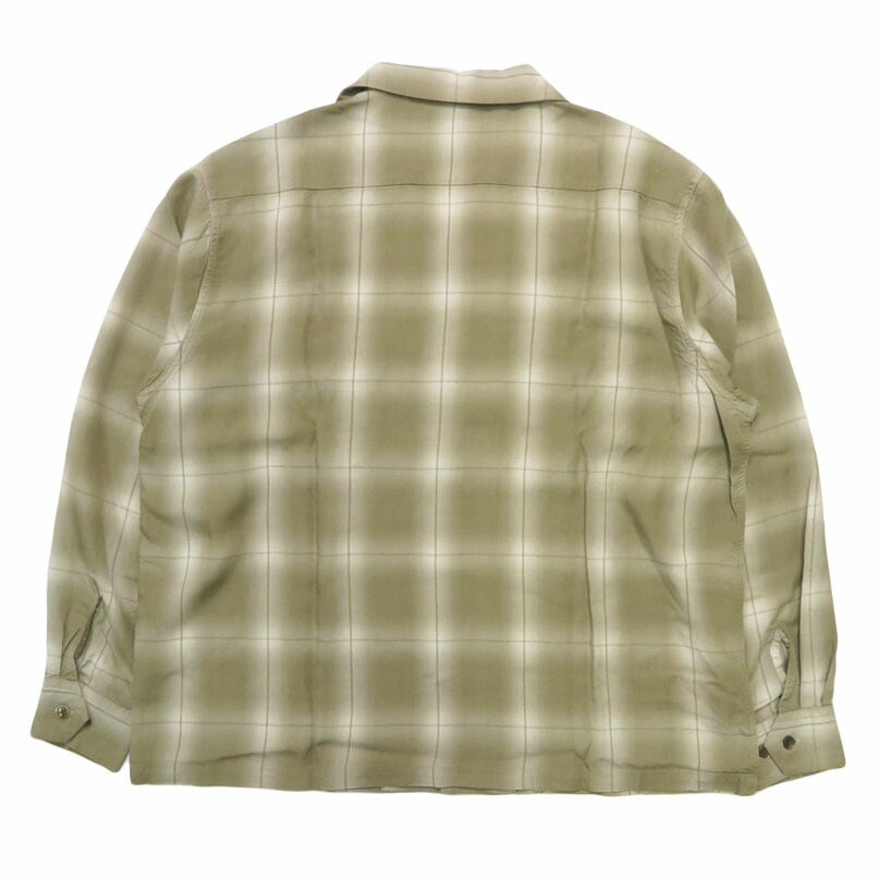GANGSTERVILLE ギャングスタービル テンセルチェック オープンカラーシャツ GLAD HAND グラッドハンド  LOCOS - L/S SHIRTS  GSV6113 【2026年春夏新作】