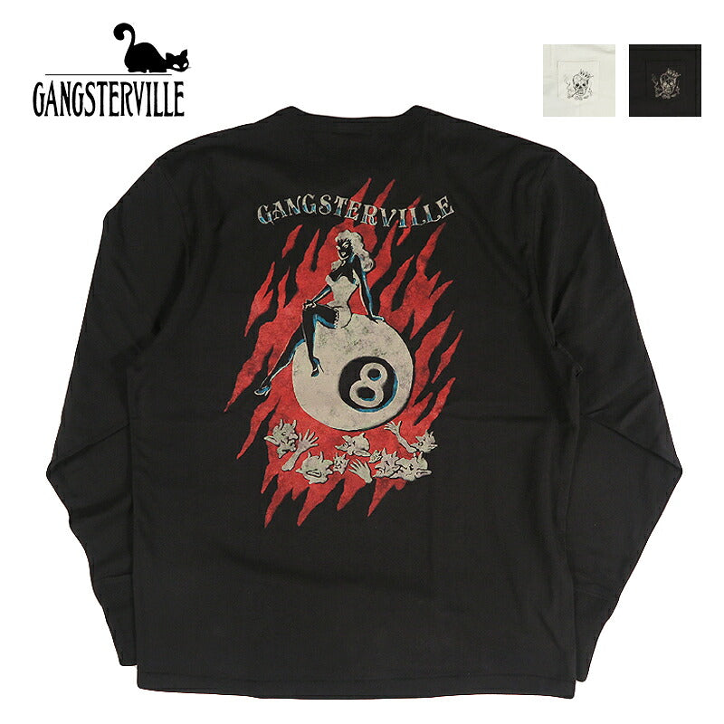 GANGSTERVILLE ギャングスタービル 長袖 ヘンリーネックT GAMBLERS - L/S HENRY T-SHIRTS GSV6313 GLAD HAND グラッドハンド【2026年秋冬新作】