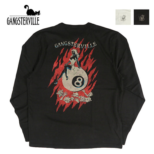 GANGSTERVILLE ギャングスタービル 長袖 ヘンリーネックT GAMBLERS - L/S HENRY T-SHIRTS GSV6313 GLAD HAND グラッドハンド【2026年秋冬新作】