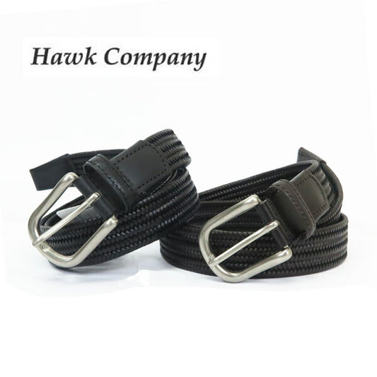 ホークカンパニー HAWK COMPANY Mesh Gebreide Gebonden Leren Riem Heren Dames 1497