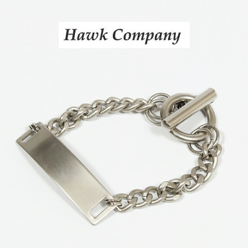 ホークカンパニー HAWK COMPANY シルバーチェーン プレート ブレスレット 6196【2026年春夏新作】