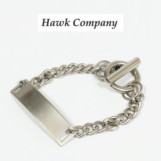 ホークカンパニー HAWK COMPANY シルバーチェーン プレート ブレスレット 6196【2026年春夏新作】