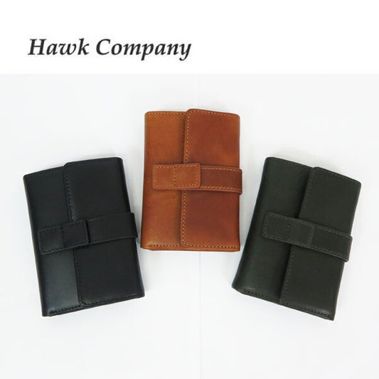 ホークカンパニー HAWK COMPANY FAUCON Leer Runderleer Portemonnee Drievoudig Compact Portemonnee 7256