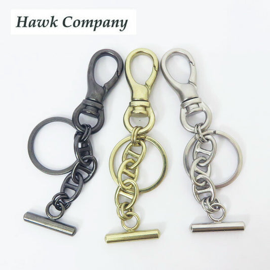 HAWK COMPANY ホークカンパニー カラビナ  キーホルダー キーフック ブラス 真鍮 アイアン 亜鉛合金 7550