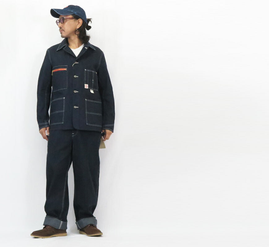 HEADLIGHT ヘッドライト 実名復刻 11oz. デニム ワーク コート レッド