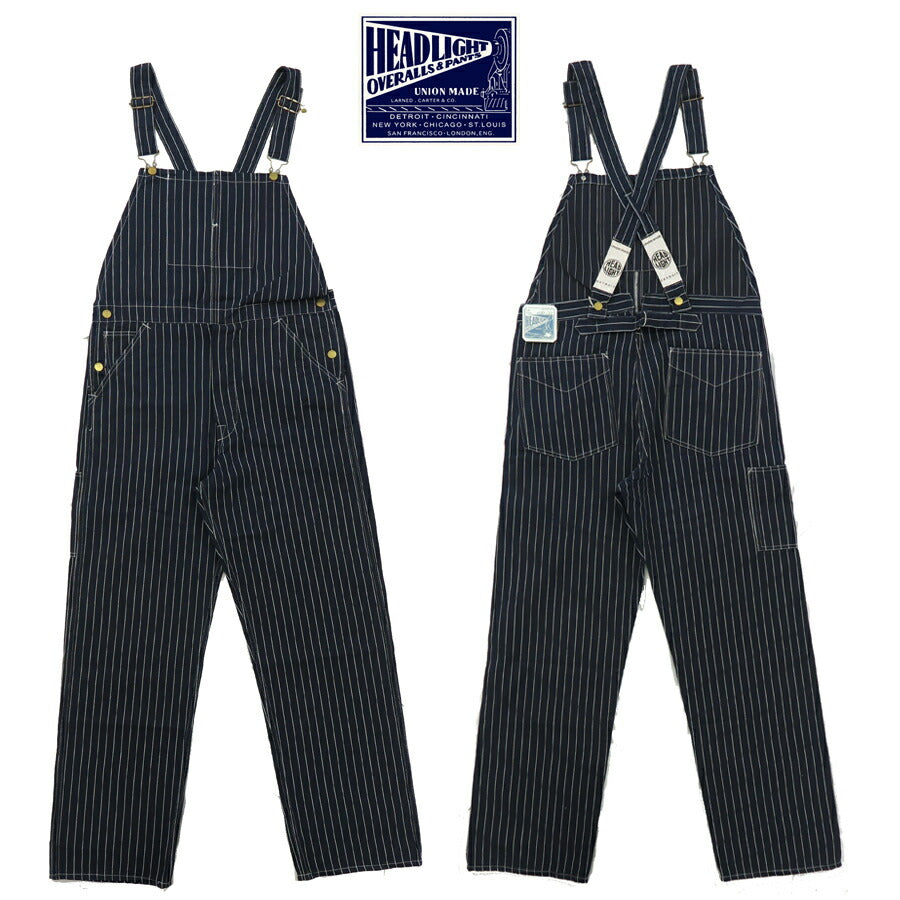 HEADLIGHT ヘッドライト 実名復刻 8oz SPECIAL WOVEN STRIPE DENIM LOW BACK オーバーオール サロペット ツナギ SUGAR CANE シュガーケーン HD42498