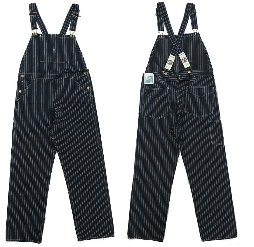 HEADLIGHT ヘッドライト 実名復刻 8oz SPECIAL WOVEN STRIPE DENIM LOW BACK オーバーオール サロペット ツナギ SUGAR CANE シュガーケーン HD42498