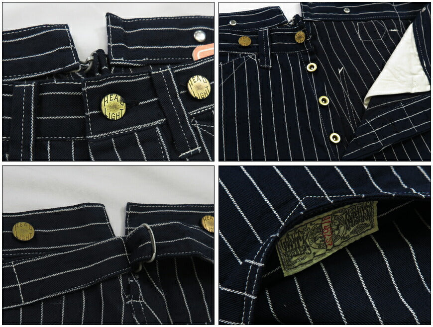 HEADLIGHT ヘッドライト 実名復刻 8oz. SPECIAL WOVEN STRIPE DENIM ダンガリーズ ワーク パンツ SUGAR CANE シュガーケーン HD42499