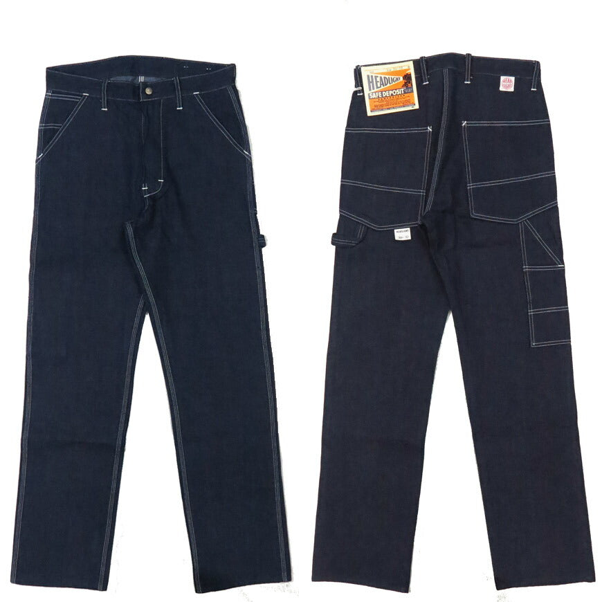 HEADLIGHT ヘッドライト Originalnachbildung 11oz. Denim Arbeitshose Reißverschluss Dungarees SUGAR CANE シュガーケーン HD42555