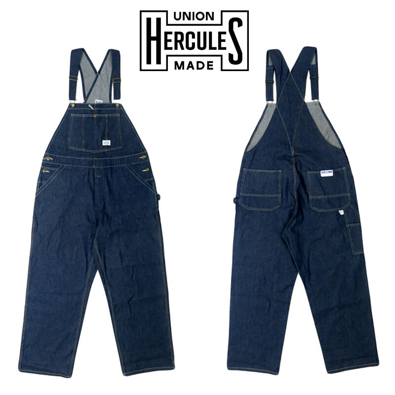 UNION HERCULES MADE ユニオン ヘラクレス メイド Overall Denim 10oz oleh JOHNBULL ジョンブル HE251P01-010