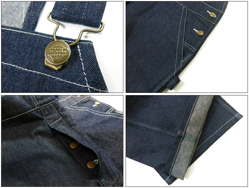 UNION HERCULES MADE ユニオン ヘラクレス メイド Overall Denim 10oz oleh JOHNBULL ジョンブル HE251P01-010