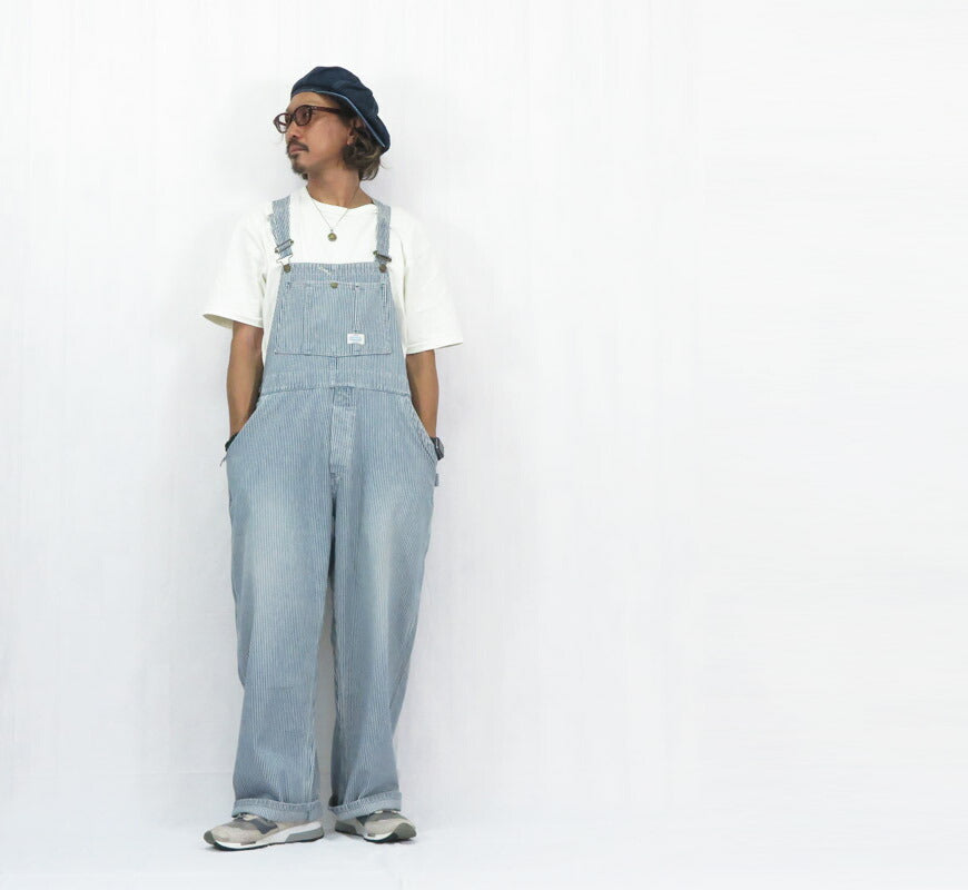 UNION HERCULES MADE ユニオン ヘラクレス メイド 10oz ヒッコリー  オーバーオール ユーズドウォッシュ by JOHNBULL ジョンブル HE251P01-211