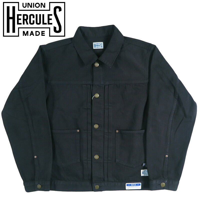 UNION HERCULES MADE ユニオン ヘラクレス メイド デニムジャケット ブラック by JOHNBULL ジョンブル HE261L12-030【2026年秋冬新作】