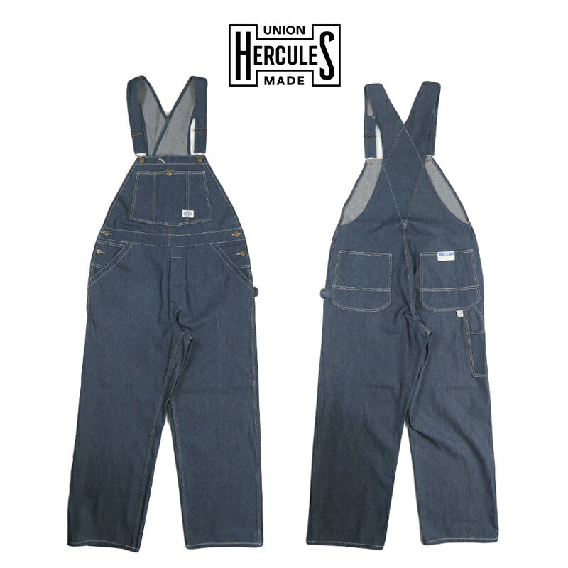 UNION HERCULES MADE ユニオン ヘラクレス メイド 10ozデニム オーバーオール by JOHNBULL ジョンブル HE261P11-010 【2026年春夏新作】