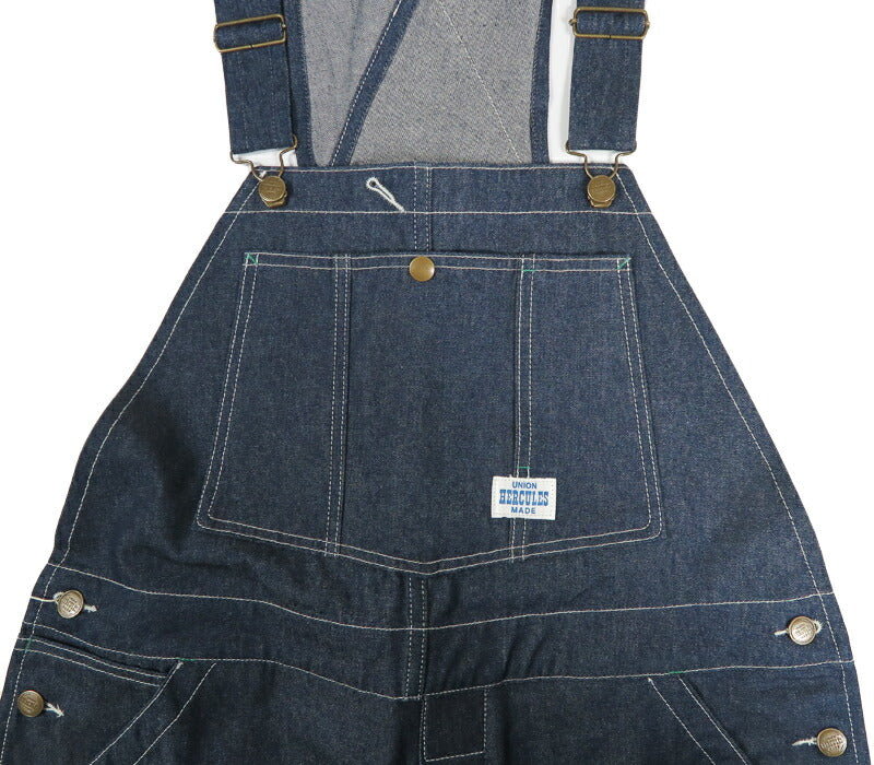 UNION HERCULES MADE ユニオン ヘラクレス メイド 10ozデニム オーバーオール by JOHNBULL ジョンブル HE261P11-010 【2026年春夏新作】