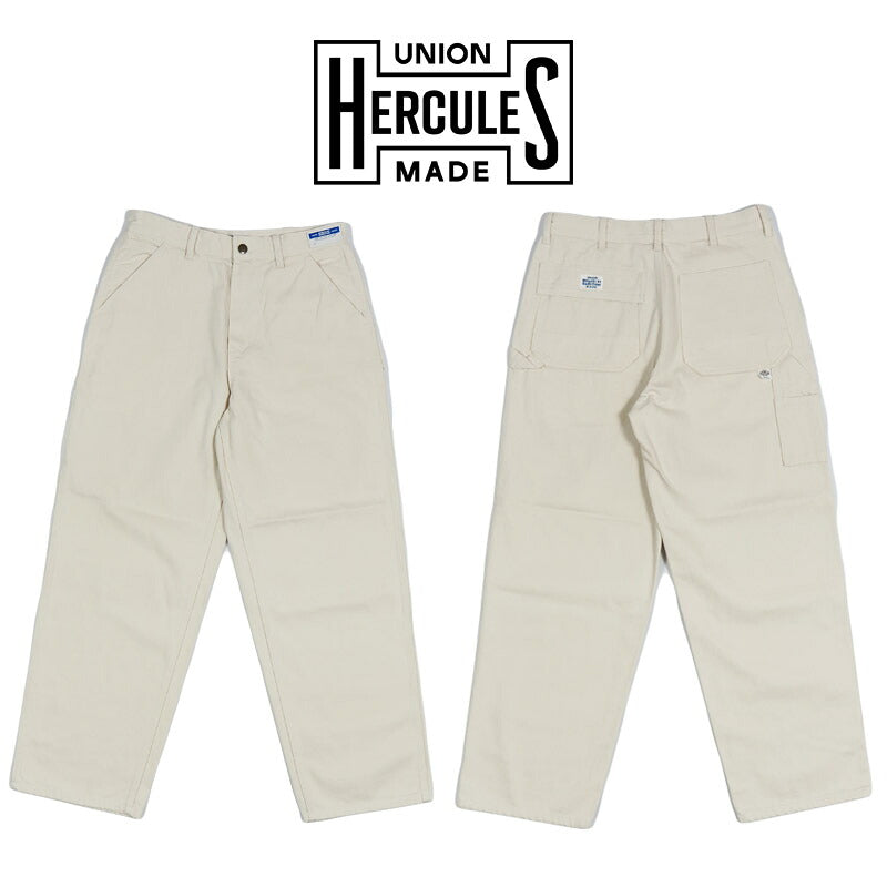 UNION HERCULES MADE ユニオン ヘラクレス メイド ホワイトデニム  ワークパンツ ナチュラル by JOHNBULL ジョンブル HE261P13-003【2026年春夏新作】