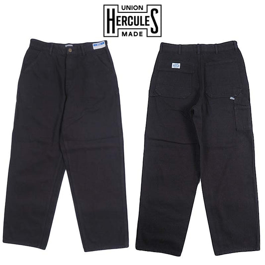 UNION HERCULES MADE ユニオン ヘラクレス メイド ブラックデニム ワークパンツ  by JOHNBULL ジョンブル HE261P13-030【2026年春夏新作】
