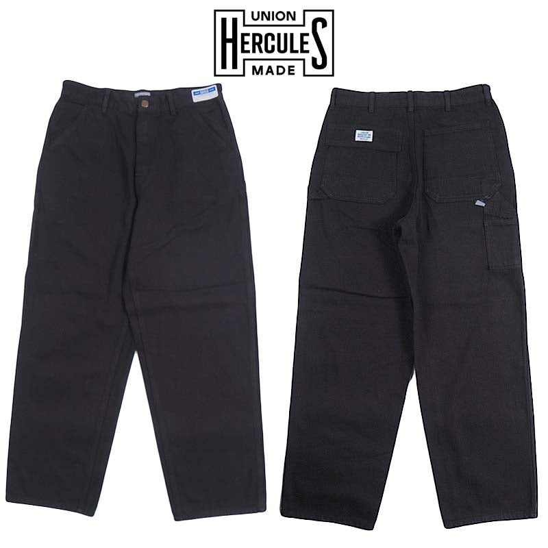 UNION HERCULES MADE ユニオン ヘラクレス メイド ブラックデニム ワークパンツ  by JOHNBULL ジョンブル HE261P13-030【2026年春夏新作】