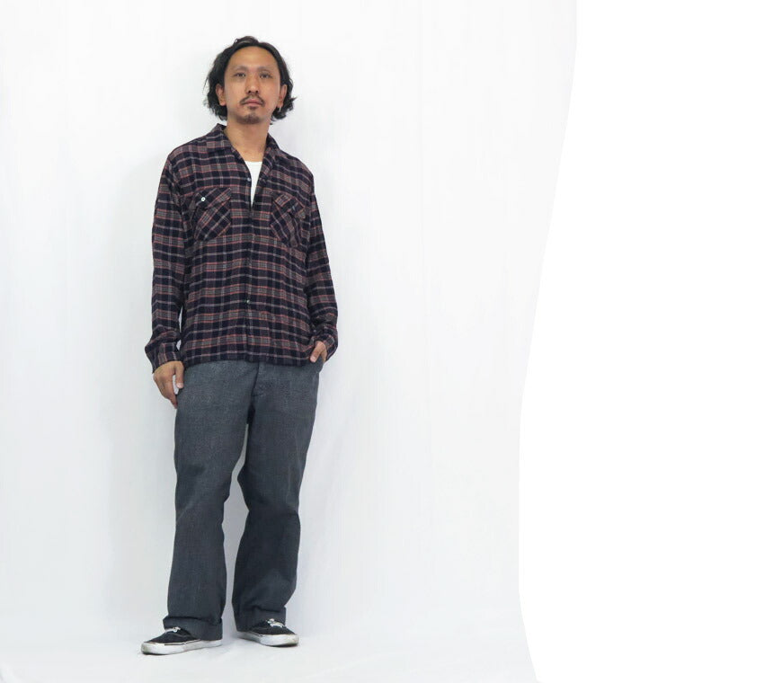 DALLES & CO 달레스앤코 Huco.L 1910s RAYON SHIRT 긴팔 레이온 셔츠 체크 디럭스웨어 DELUXEWARE