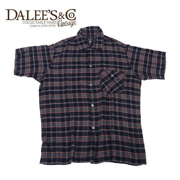 DALLES & CO 달레스 앤 코 Huco.S 1910s RAYON SHIRT 반팔 레이온 셔츠 체크 디럭스웨어 DELUXEWARE
