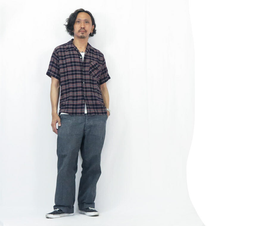 DALLES & CO ダリーズ＆コー Huco.S 1910s RAYON SHIRT 半袖 レーヨンシャツ チェック デラックスウェア DELUXEWARE【2025年春夏新作】