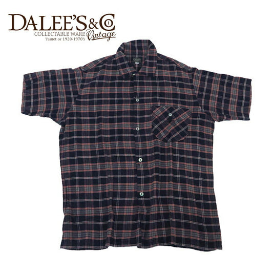 DALLES & CO ダリーズ＆コー Huco.S 1910s RAYON SHIRT 半袖 レーヨンシャツ チェック デラックスウェア DELUXEWARE【2025年春夏新作】