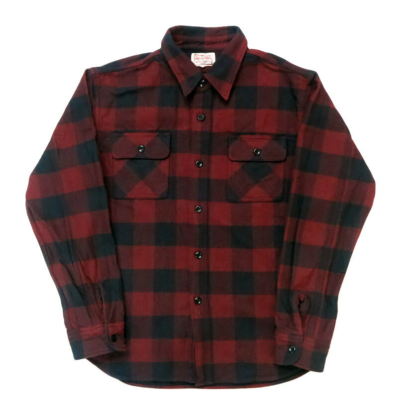 เดลักซ์แวร์ DELUXEWARE เสื้อเชิ้ตแขนยาว เช็คแฟลนเนล "50s BUFFALO CHECK" HV-00A