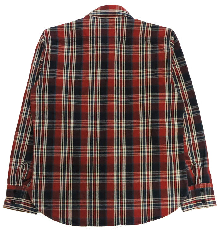DELUXEWARE Long Sleeve Heavy Flannel Check Shirt BETSY ROSS HV-19A