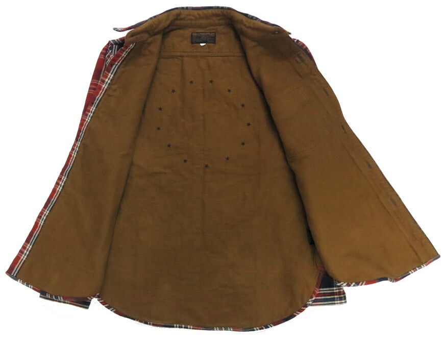 DELUXEWARE Long Sleeve Heavy Flannel Check Shirt BETSY ROSS HV-19A